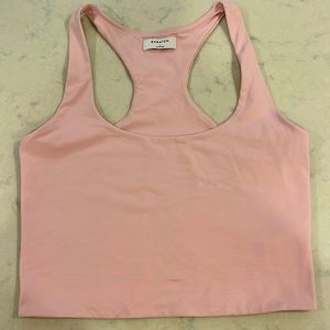 Aritzia Babaton Pink Crop Top Large